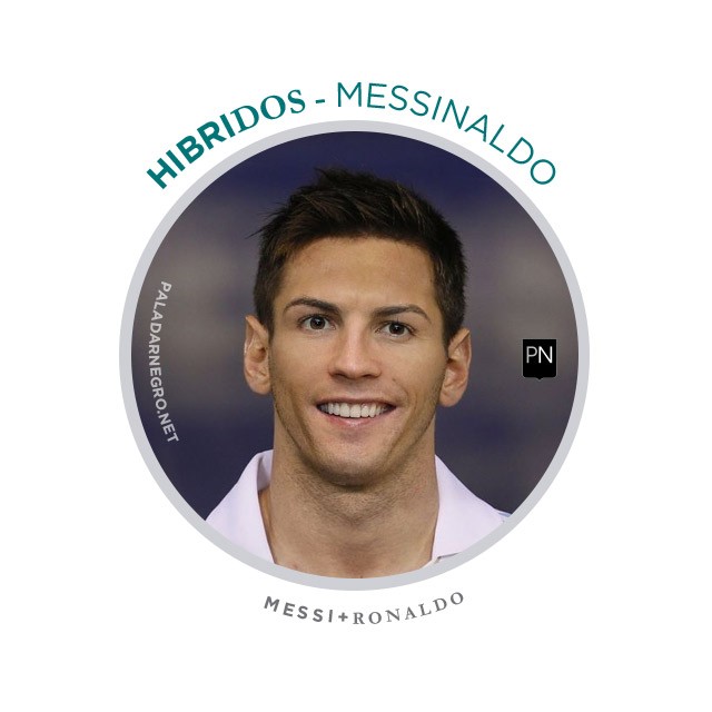 Messinaldo, mistura de Messi com Cristiano Ronaldo