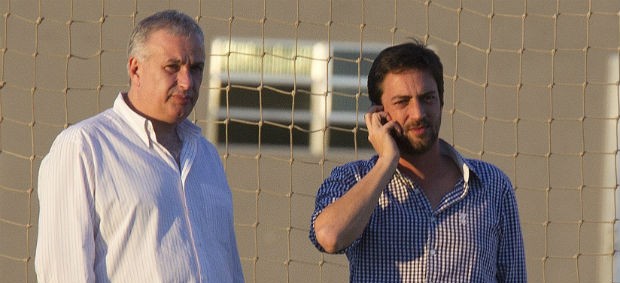 Roberto de Andrade e Duílio Alves, diretoria do Corinthians (Foto: Daniel Augusto Jr / Agência Corinthians)