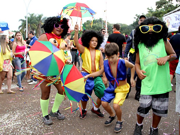 Foliões se divertem durante desfile do bloco Galinho de Brasília (Foto: Vianey Bentes/TV Globo) Foliões se divertem durante desfile do bloco Galinho de Brasília (Foto: Vianey Bentes/TV Globo)