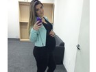 Mirella Santos mostra barrigão no sétimo mês de gravidez