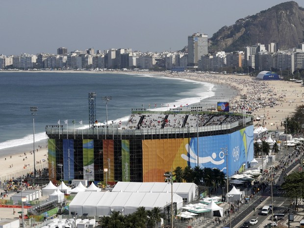 Arena do vôlei de praia (Foto: Ricardo Moraes/Reuters)