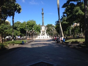 Praça Dois de Julho, no Campo Grande (Foto: Henrique Mendes / G1) Praça Dois de Julho, no Campo Grande (Foto: Henrique Mendes / G1)