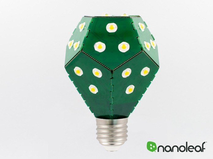 Nanoleaf Bloom é uma lâmpada inteligente e que dispensa gastos em estrutura (Foto: Divulgação/Nanoleaf Bloom)