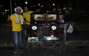 Colombianos viajam mais de 9 mil Km até Cuiabá (Foto: Christian Guimarães)