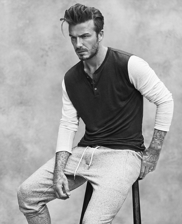 David Beckham posa para a campanha da H&amp;M (Foto: Divulgação)
