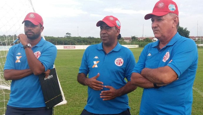 Severo Júnior, Carlos Moura e Vereador - América-RN (Foto: Canindé Pereira/Divulgação)
