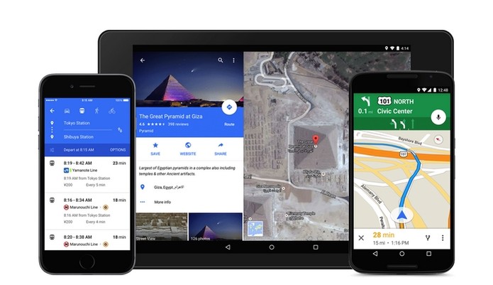 Presente no Android 5.0 Lollipop, 'Material Design' chega ao Google Maps (Foto: Reprodução/Blog Google) (Foto: Presente no Android 5.0 Lollipop, 'Material Design' chega ao Google Maps (Foto: Reprodução/Blog Google))