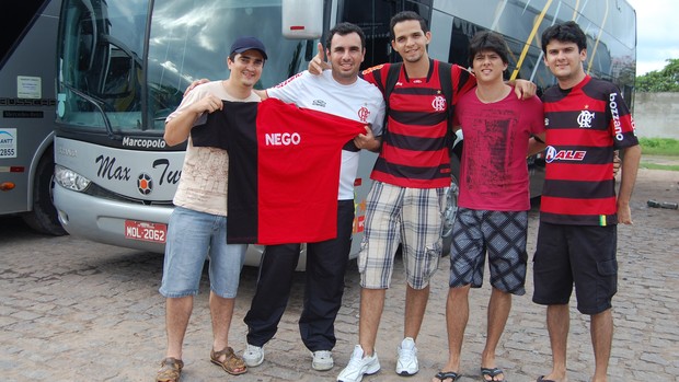 grupo de torcedores do flamengo, flamengo, joão pessoa (Foto: Lucas Barros / Globoesporte.com/pb)