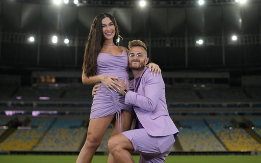 Bianca Andrade e Fred fazem chá revelação no Maracanã vídeo Quem