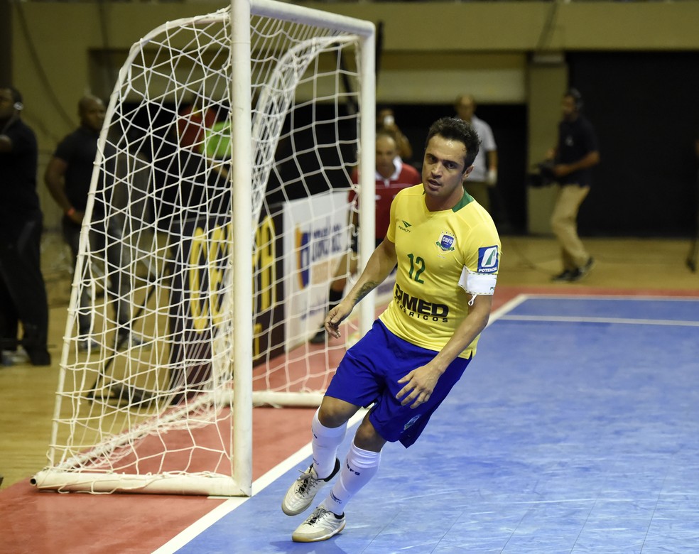 Falcão deixou o seu gol na vitória sobre a Colõmbia logo em seu primeiro toque na bola (Foto: André Durão)