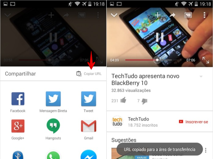 Como Copiar O Link De Um Vídeo No Aplicativo Do Youtube Para Celular Dicas E Tutoriais Techtudo