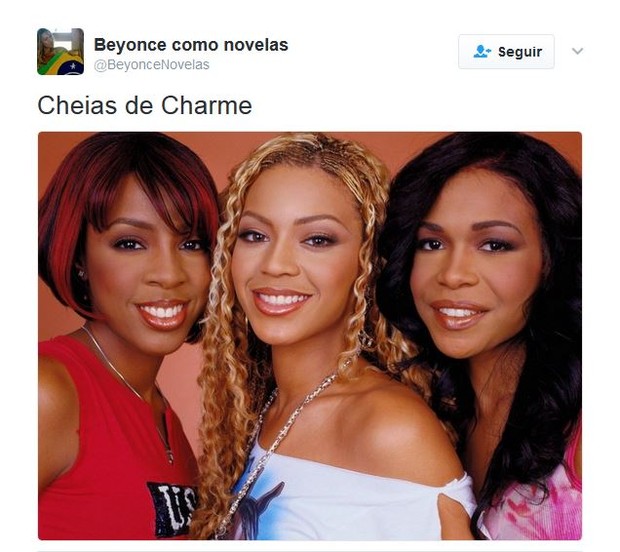 Perfil compara Beyoncé a novelas brasileiras (Foto: Reprodução/Twitter @beyoncenovelas)