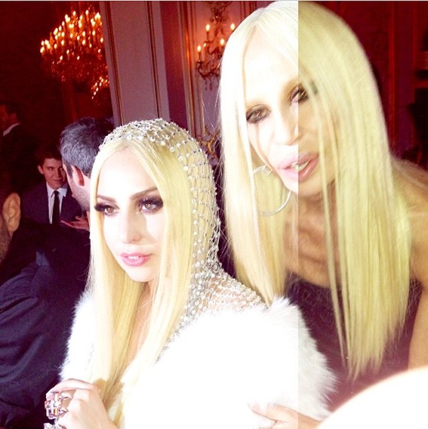 Donatella e Lady Gaga (Foto: Reprodução)
