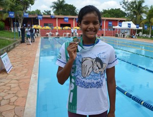 Thacyane de Lima, nadadora de Porto Velho (Foto: Rogério Aderbal)