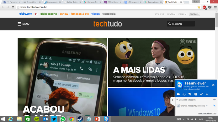 TeamViewer indicará um celular controlando o seu computador (Foto: Rerprodução/Elson de Souza) (Foto: TeamViewer indicará um celular controlando o seu computador (Foto: Rerprodução/Elson de Souza)) TeamViewer indicará um celular controlando o seu computador (Foto: Rerprodução/Elson de Souza) (Foto: TeamViewer indicará um celular controlando o seu computador (Foto: Rerprodução/Elson de Souza))