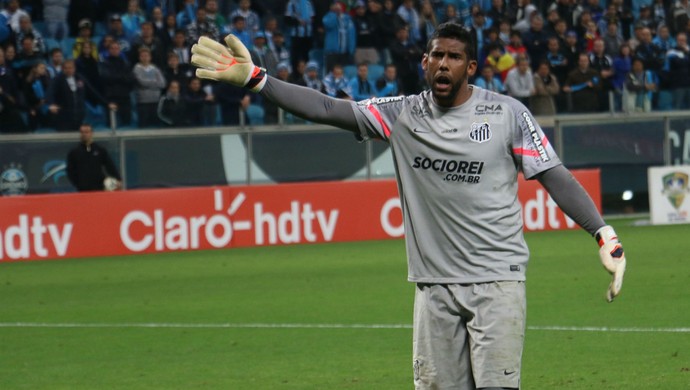 Aranha goleiro Santos Grêmio (Foto: Diego Guichard)