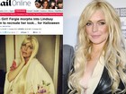 Fergie se fantasia de Lindsay Lohan para o Halloween, diz site