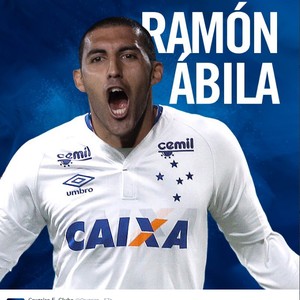 Cruzeiro anuncia contrataão de argentino Ramón Ábila (Foto: Reprodução / Twitter do Cruzeiro)