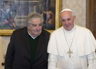 Papa diz que Mujica é um 'homem sábio' (Alessandra Tarantino/AFP)