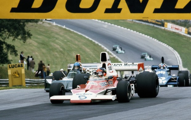 Emerson Fittipaldi - McLaren - GP da Inglaterra de 1974 (Foto: Getty Images)