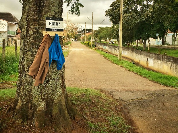 Intenção é que moradores de rua possam pegar os agasalhos doados (Foto: Arquivo pessoal) Intenção é que moradores de rua possam pegar os agasalhos doados (Foto: Arquivo pessoal)