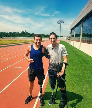 Jakson Follmann visita CT Paralímpico (Foto: Reprodução/Instagram)