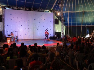 Picadeiro do circo montado no Festival de Inverno de Garanhuns (Foto: Luna Markman / G1 PE) Picadeiro do circo montado no Festival de Inverno de Garanhuns (Foto: Luna Markman / G1 PE)