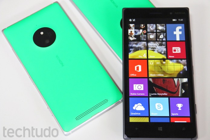 Os novos Lumias chegam equipados com o Windows Phone 8.1  (Foto: Fabricio Vitorino/TechTudo)