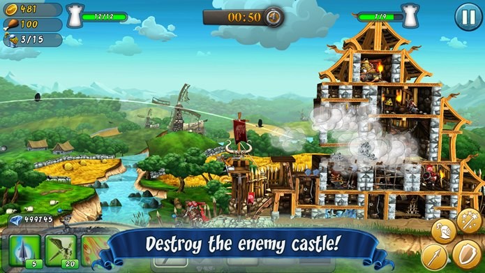 Destaque da semana, CastleStorm é um jogo para PC e Xbox360 que foi portado para o iOS (Foto: Divulgação)