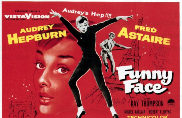 Funny Face, poster, from left: Audrey Hepburn, Fred Astaire, 1957. (Photo by LMPC via Getty Images) (Foto: LMPC via Getty Images)