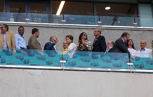 Dilma Rousseff presidente na arena fonte nova (Foto: Eric Luis Carvalho) Dilma Rousseff presidente na arena fonte nova (Foto: Eric Luis Carvalho)