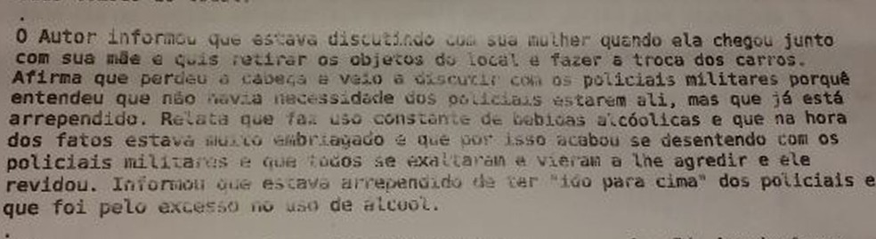 Mecânico chegou a prestar depoimento na delegacia de Itapevi mesmo com sangramento e olho inchado (Foto: Glauco Araújo)