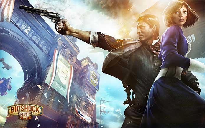 Booker e Elizabeth em BioShock Infinite (Foto: Divulgação/2K Games)