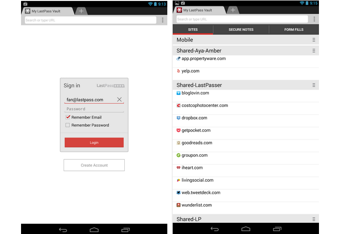 LastPass é um app para memorizar senhas de navegadores no Android (Foto: Divulgação)