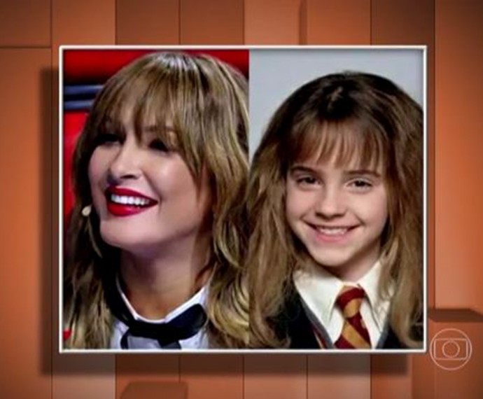 Vídeo Show mostrou o meme de Claudia Leitte e Hermione que bombou na web (Foto: TV Globo)