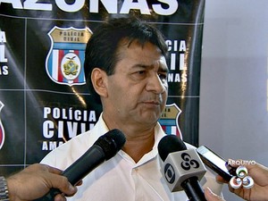 Delegado da Polícia Civil  Oscar Cardoso é suspeito de envolvimento no esquema, diz SSP (Foto: Reprodução/TV Amazonas)