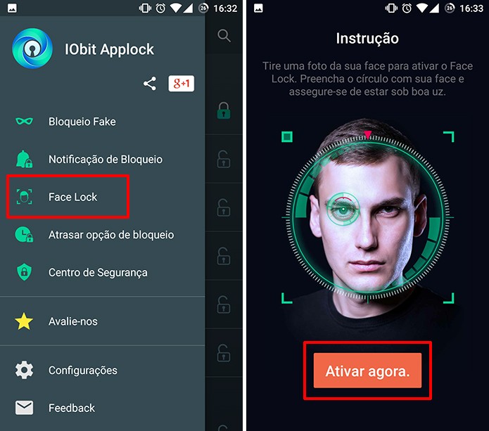 iobit-applock-adroid-reconhecimento-facial-bloquear-app-senha-4 Como usar selfies para desbloquear o WhatsApp com o IObit Applock