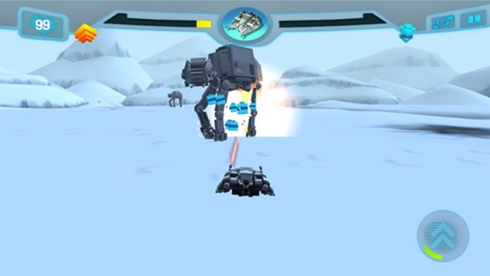 Nova aventura de Lego Star Wars para iPhone e iPad é centrada em combate com naves (Foto: Divulgação)