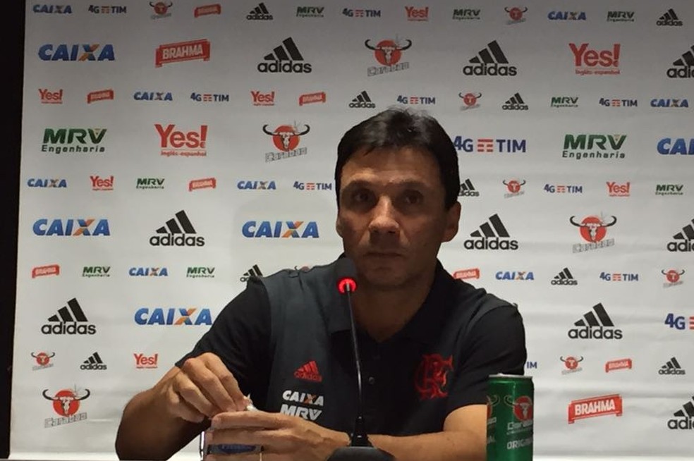 Zé Ricardo em coletiva na Arena  (Foto: Fred Gomes / GloboEsporte.com)