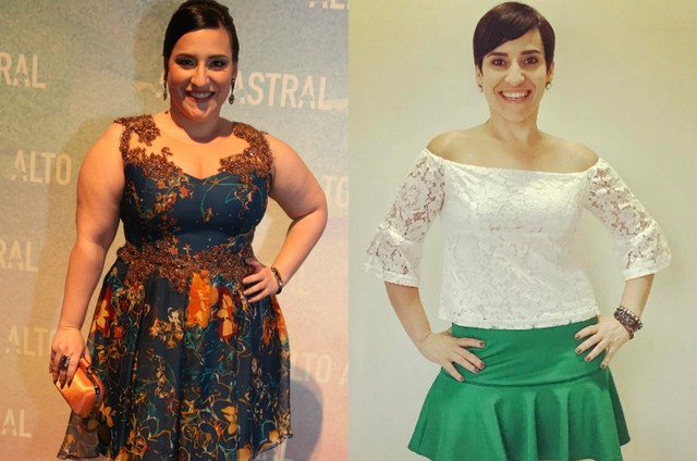 Simone Gutierrez antes e depois (Foto: TV Globo/Reprodução Instagram)