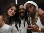 Namorado de Isabeli Fontana posa com Ronaldinho Gaúcho