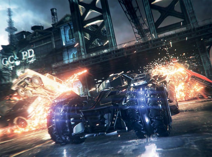 Batmóvel remove todos os obstáculos pelo caminho sem dificuldade (Foto: All Games Beta)