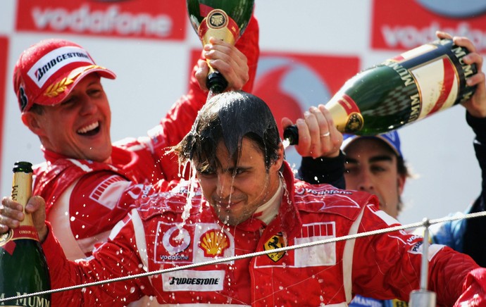 massa Schumacher alemanha 2006 formula 1 (Foto: Getty Images)