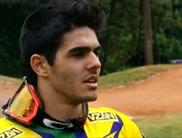 Renato Rezende, vencedor da Copa América de Bicicross 2013 (Foto: Reprodução TV GLOBO)