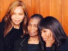 Naomi Campbell posa com a mãe e a avó: 'Três gerações'