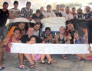 Mosaico do Corinthians (Foto: Leandro Canônico / Globoesporte.com)