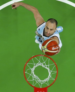 Ginóbili Brasil x Argentina basquete masculino (Foto: Reuters)
