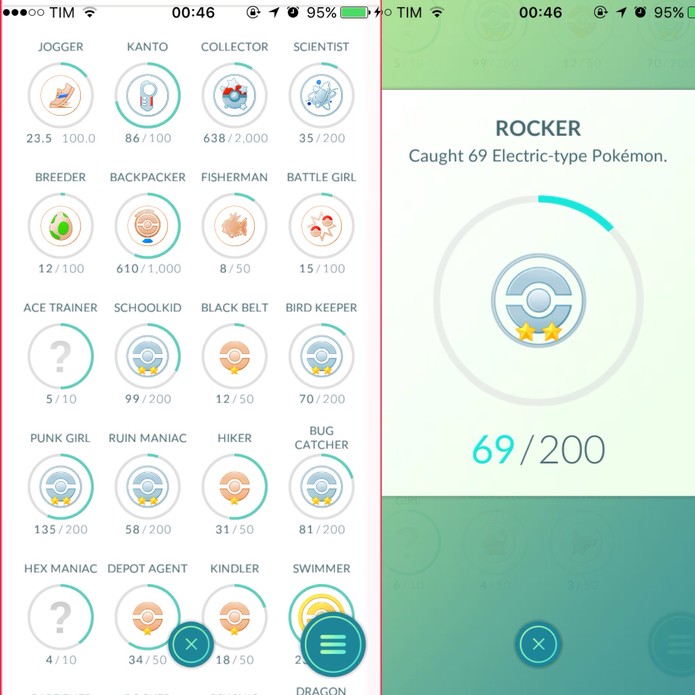 Medalhas ganham utilidade em Pokémon Go (Foto: Reprodução/Felipe Vinha)