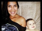 Priscila Pires posta foto com o filho caçula: 'Eu e ele'