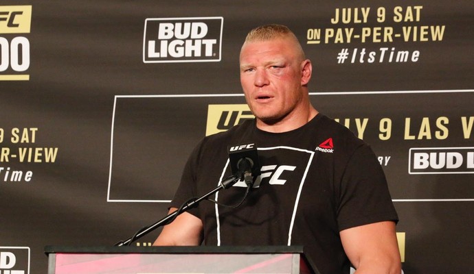 Brock Lesnar Coletiva UFC 200 (Foto: Evelyn Rodrigues)